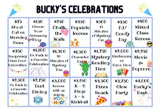 Bucky's Celebrations